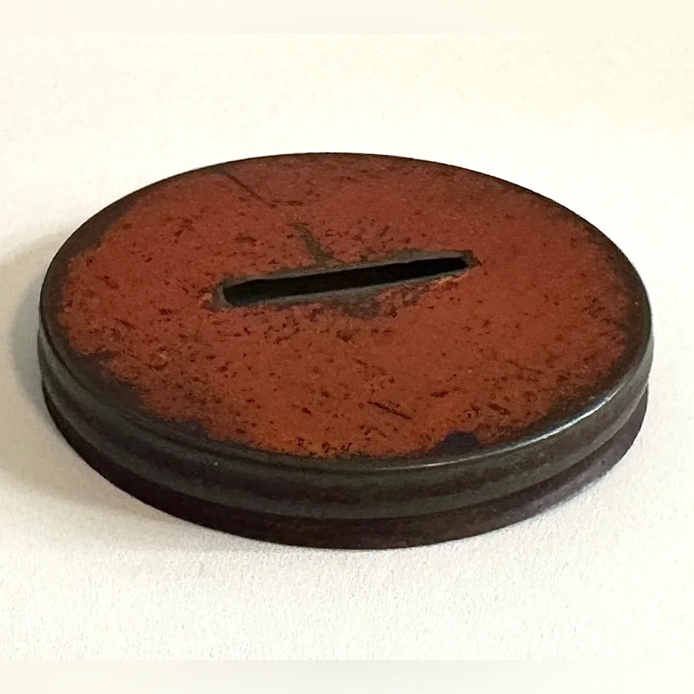 Vintage Glass Barrel Jar Coin Bank